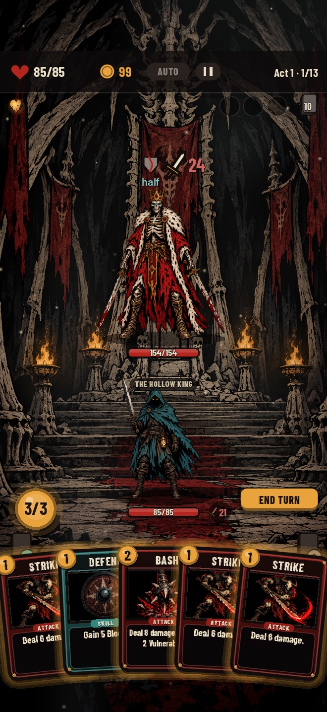 A boss fight in Grimdraw