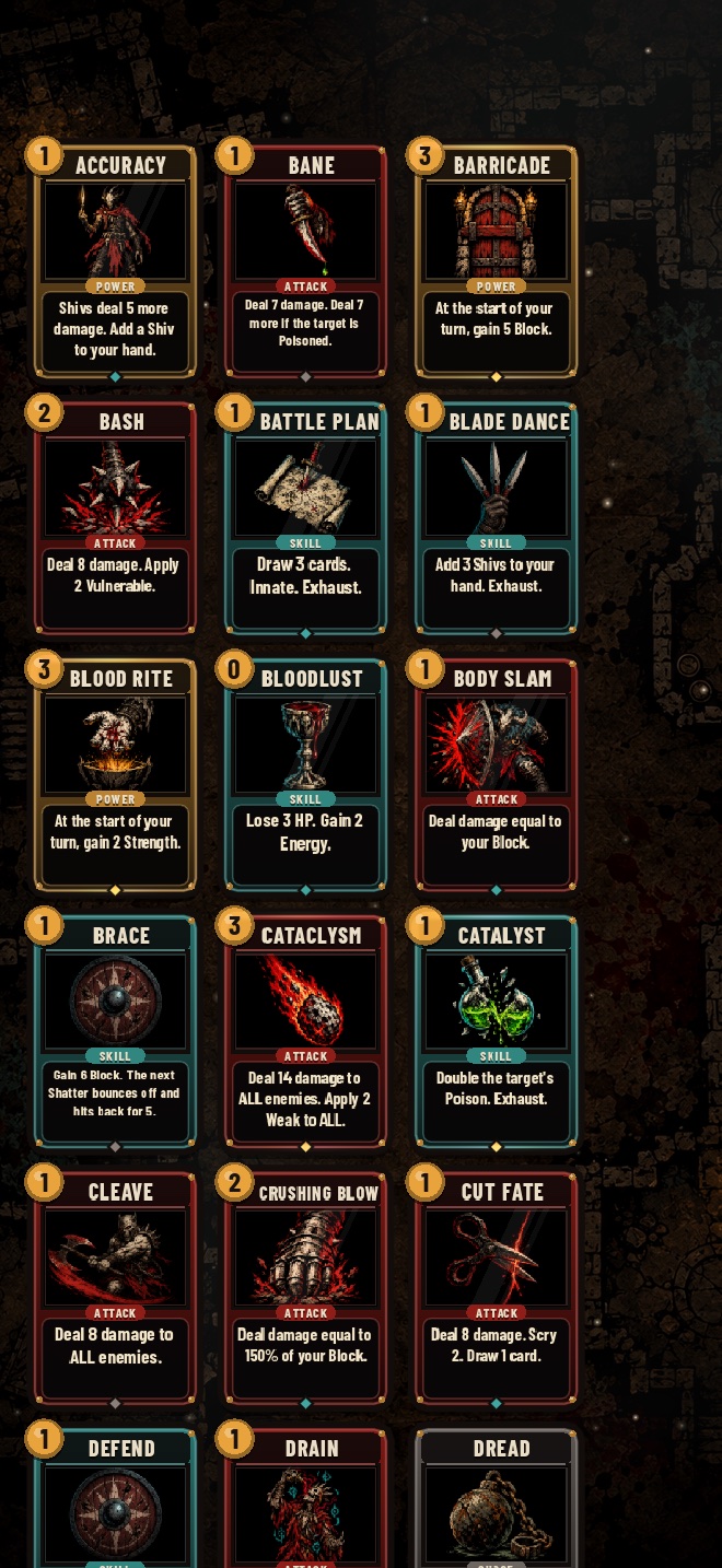 Some of the cards